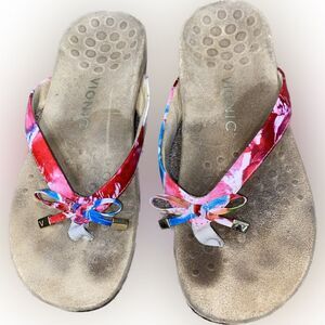 Vionic Rest Bella Floral Slip On Sandals Womens Size 7